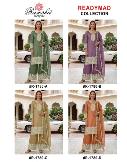 R 1780 Ramsha Gabana Pakistani Readymade Suits Exporter India