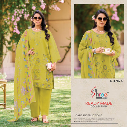 R 1782 Shree Fabs Cambric Cotton Pakistani Readymade Suits Exporter Ahmedabad