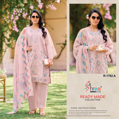 R 1782 Shree Fabs Cambric Cotton Pakistani Readymade Suits Exporter Ahmedabad