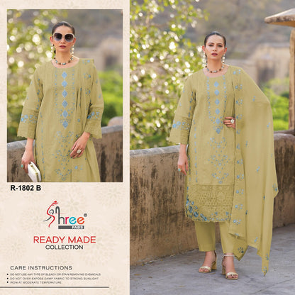 R 1802 Abcd Shree Fabs Cambric Cotton Pakistani Readymade Suits Manufacturer India