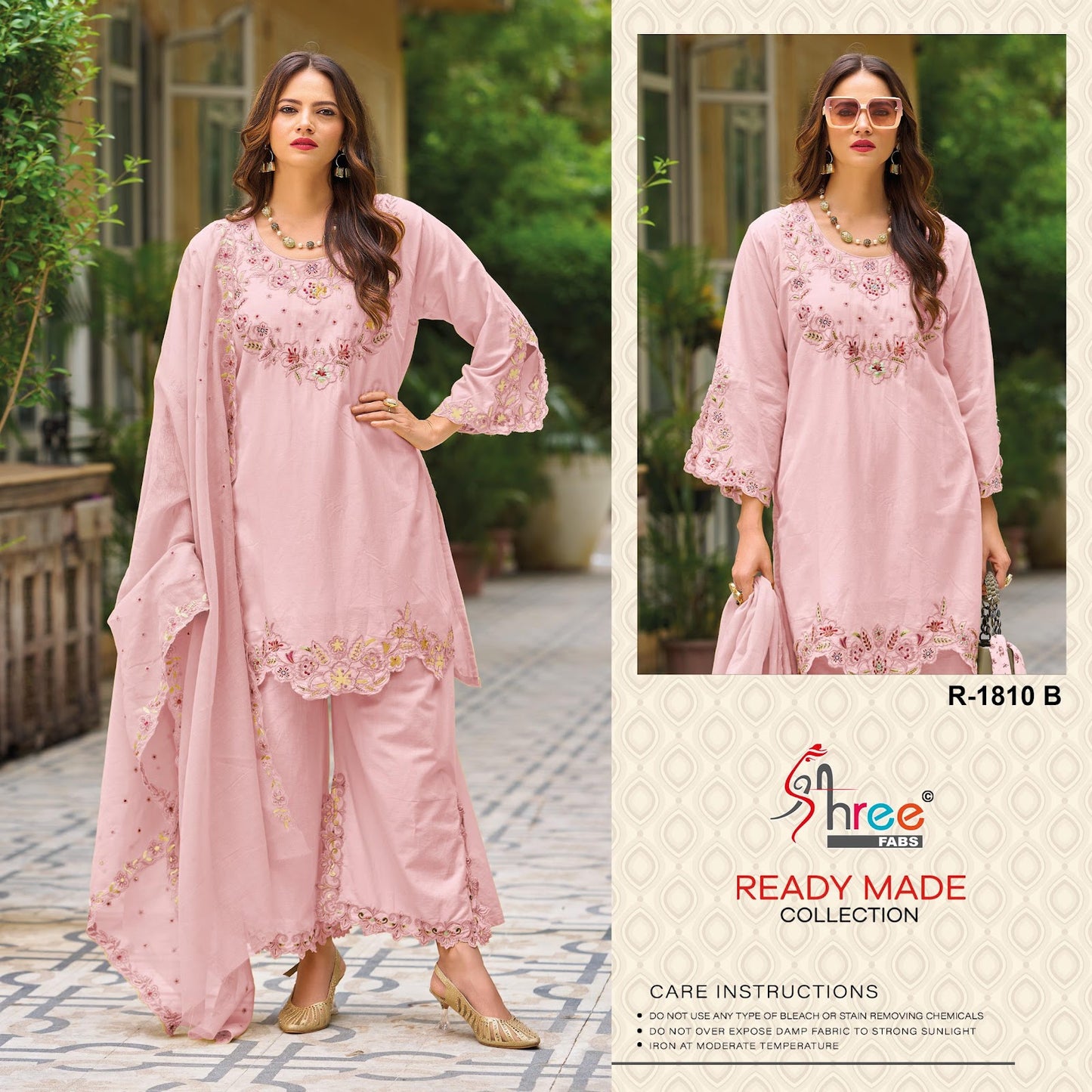 R 1810 Shree Fabs Cambric Cotton Pakistani Readymade Suits Supplier India