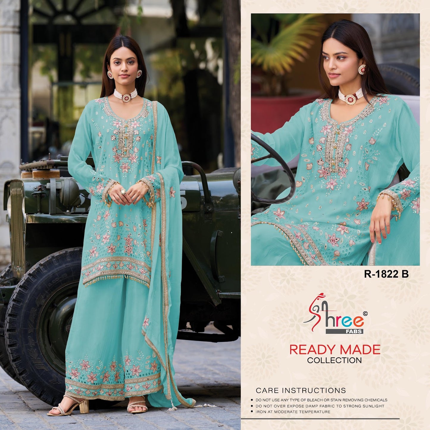 R 1822 Shree Fabs Airtex Pakistani Readymade Suits Supplier Gujarat