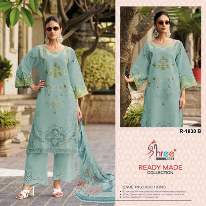 R 1830 Shree Fabs Satin Silk Pakistani Readymade Suits Manufacturer India