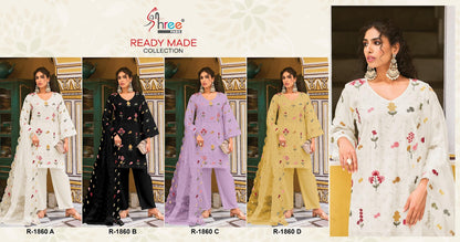 R 1860 Shree Fabs Cambric Cotton Pakistani Readymade Suits Supplier India