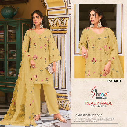 R 1860 Shree Fabs Cambric Cotton Pakistani Readymade Suits Supplier India