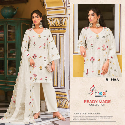 R 1860 Shree Fabs Cambric Cotton Pakistani Readymade Suits Supplier India