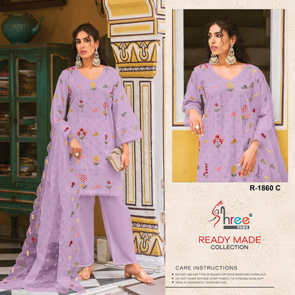 R 1860 Shree Fabs Cambric Cotton Pakistani Readymade Suits Supplier India