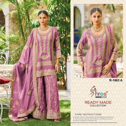 R 1863 Shree Fabs Viscose Simmer Pakistani Readymade Suits Manufacturer Ahmedabad