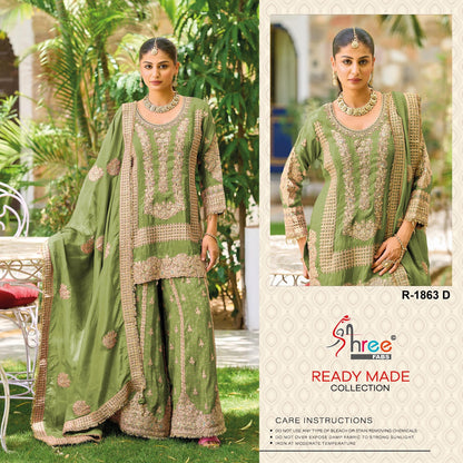 R 1863 Shree Fabs Viscose Simmer Pakistani Readymade Suits Manufacturer Ahmedabad