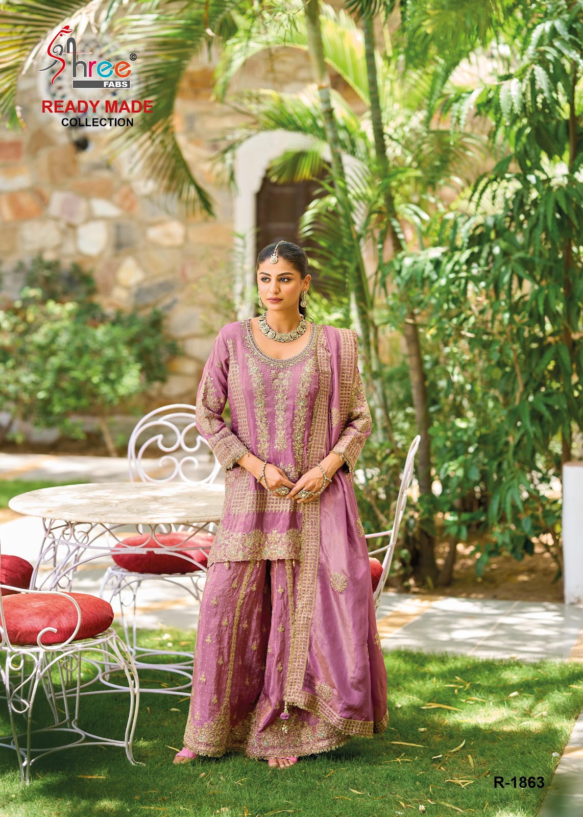 R 1863 Shree Fabs Viscose Simmer Pakistani Readymade Suits Manufacturer Ahmedabad
