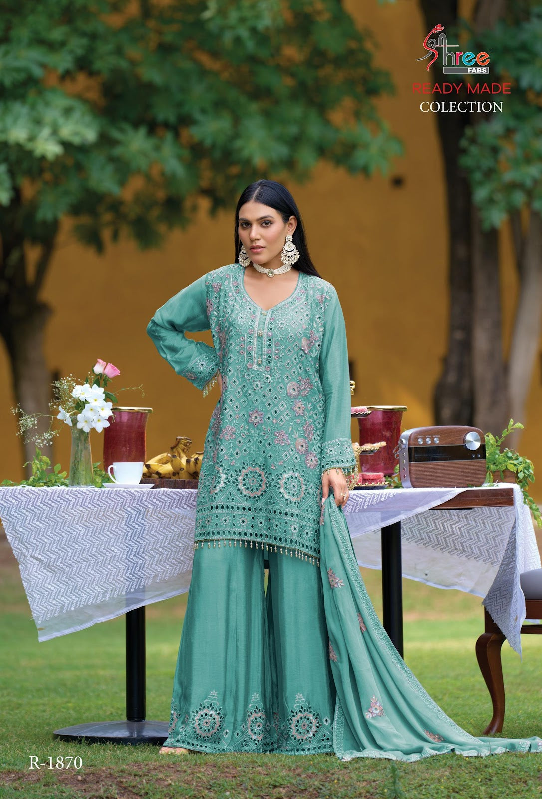 R 1870 Shree Fabs Airtex Pakistani Readymade Suits Wholesaler Gujarat