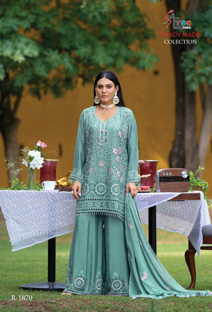 R 1870 Shree Fabs Airtex Pakistani Readymade Suits Wholesaler Gujarat