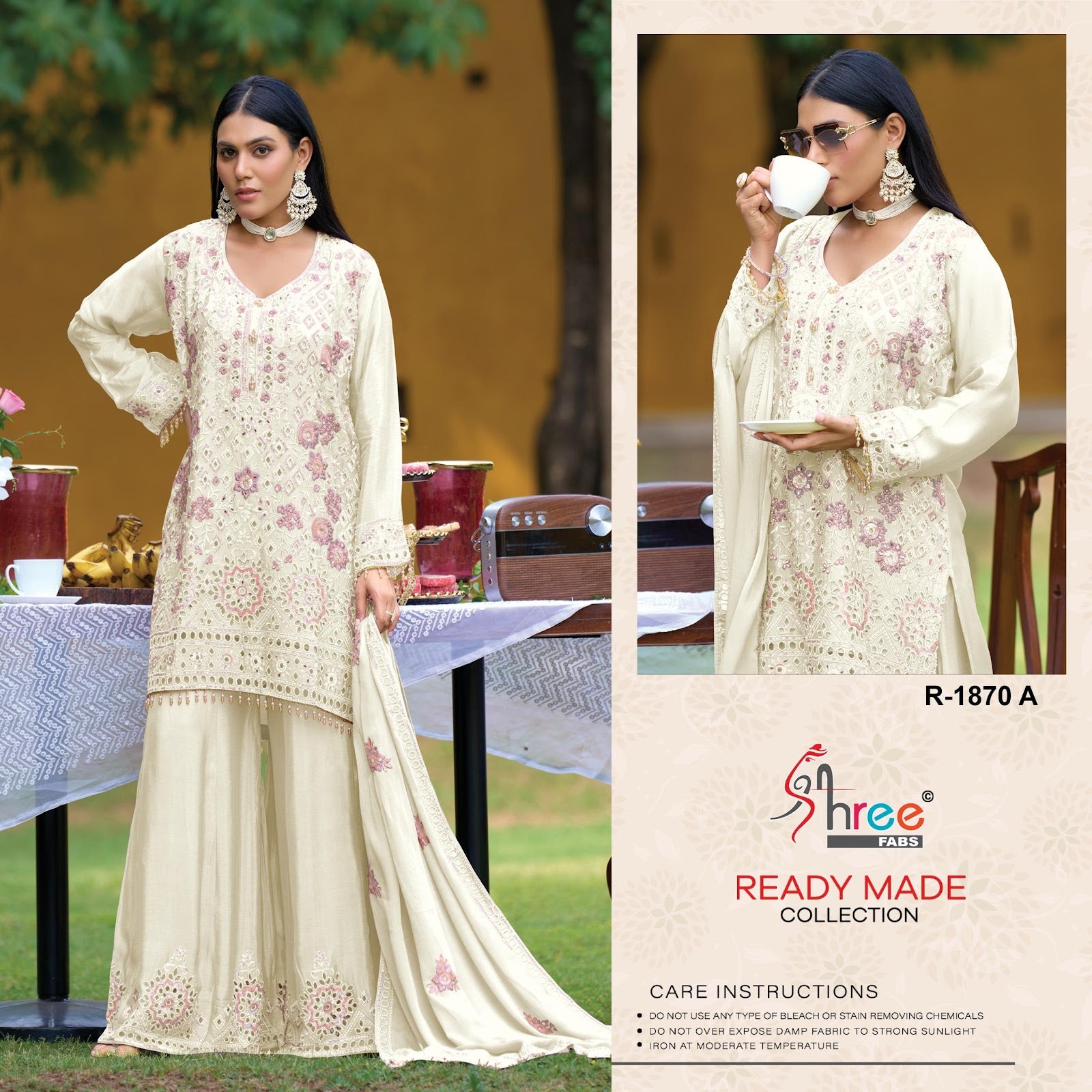 R 1870 Shree Fabs Airtex Pakistani Readymade Suits Wholesaler Gujarat