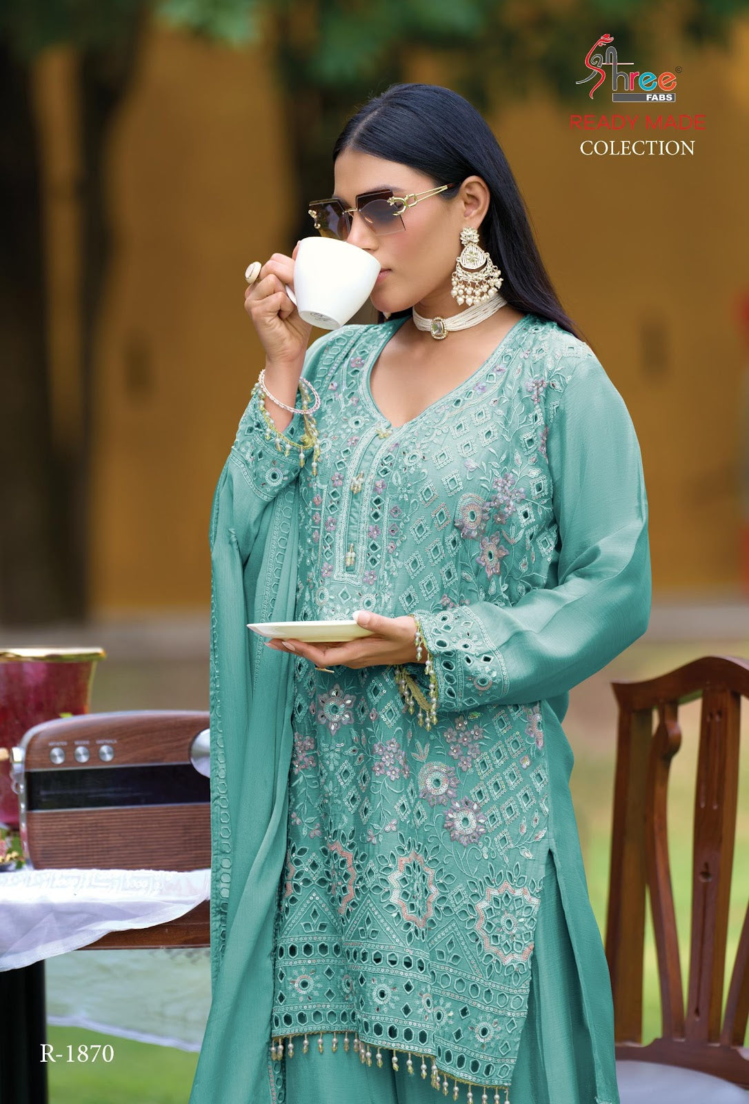 R 1870 Shree Fabs Airtex Pakistani Readymade Suits Wholesaler Gujarat