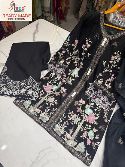 R 1876 Shree Fabs Cambric Cotton Pakistani Readymade Suits Exporter India