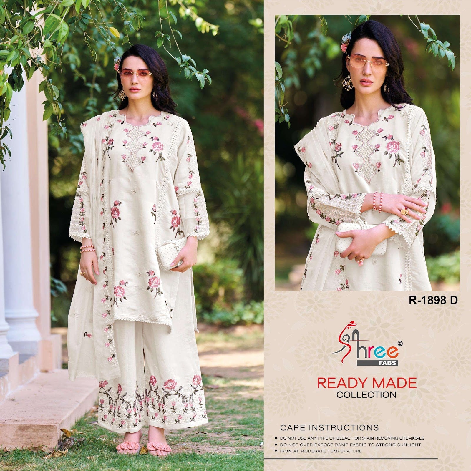 R 1898 Shree Fabs Cambric Cotton Pakistani Readymade Suits Wholesale Rate