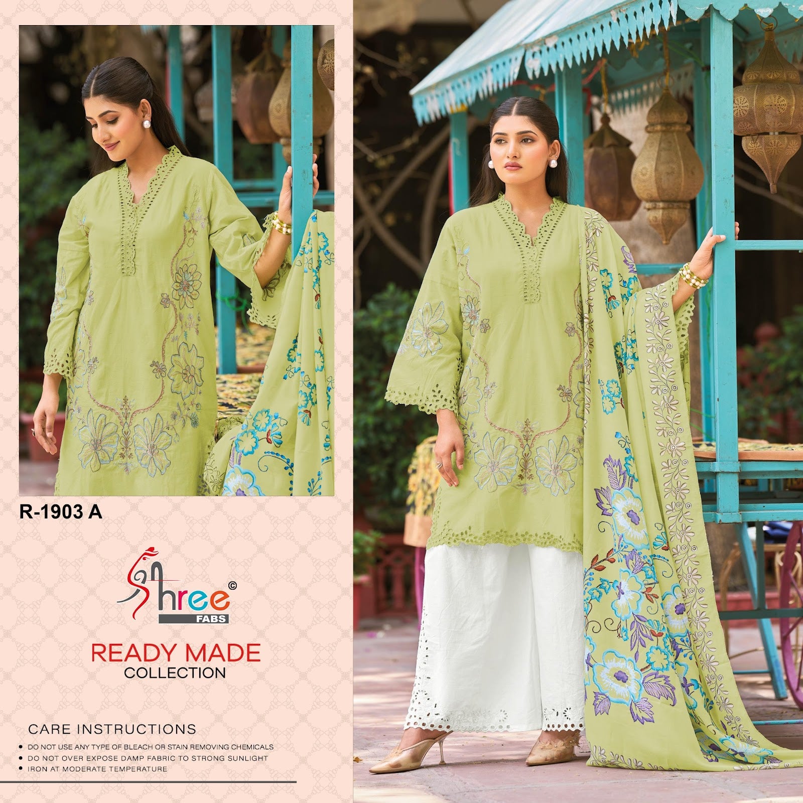 R 1903 Shree Fabs Cotton Lawn Pakistani Readymade Suits Supplier Ahmedabad