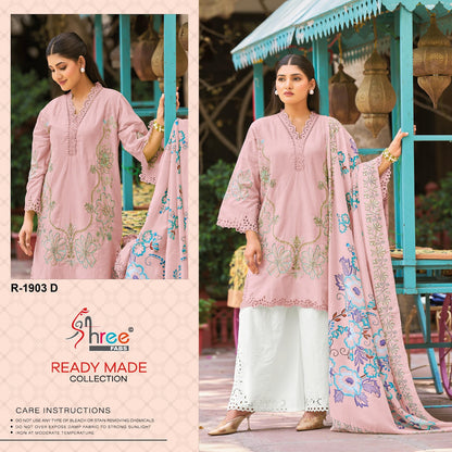 R 1903 Shree Fabs Cotton Lawn Pakistani Readymade Suits Supplier Ahmedabad