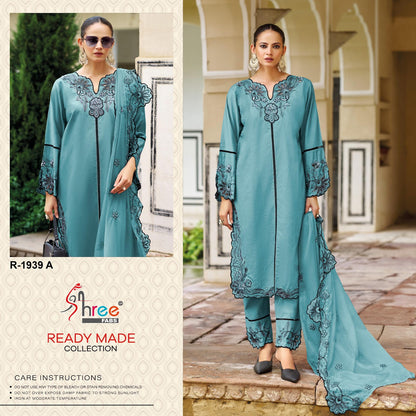 R 1939 Shree Fabs Slub Pakistani Readymade Suits Wholesaler