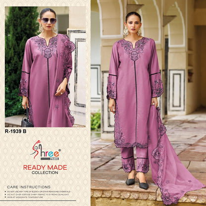 R 1939 Shree Fabs Slub Pakistani Readymade Suits Wholesaler