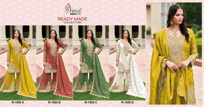 R 1955 Shree Fabs Chinon Pakistani Readymade Suits Manufacturer Gujarat