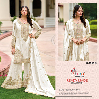 R 1955 Shree Fabs Chinon Pakistani Readymade Suits Manufacturer Gujarat