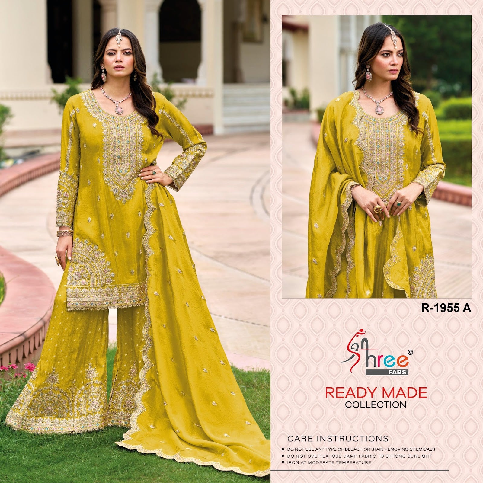 R 1955 Shree Fabs Chinon Pakistani Readymade Suits Manufacturer Gujarat