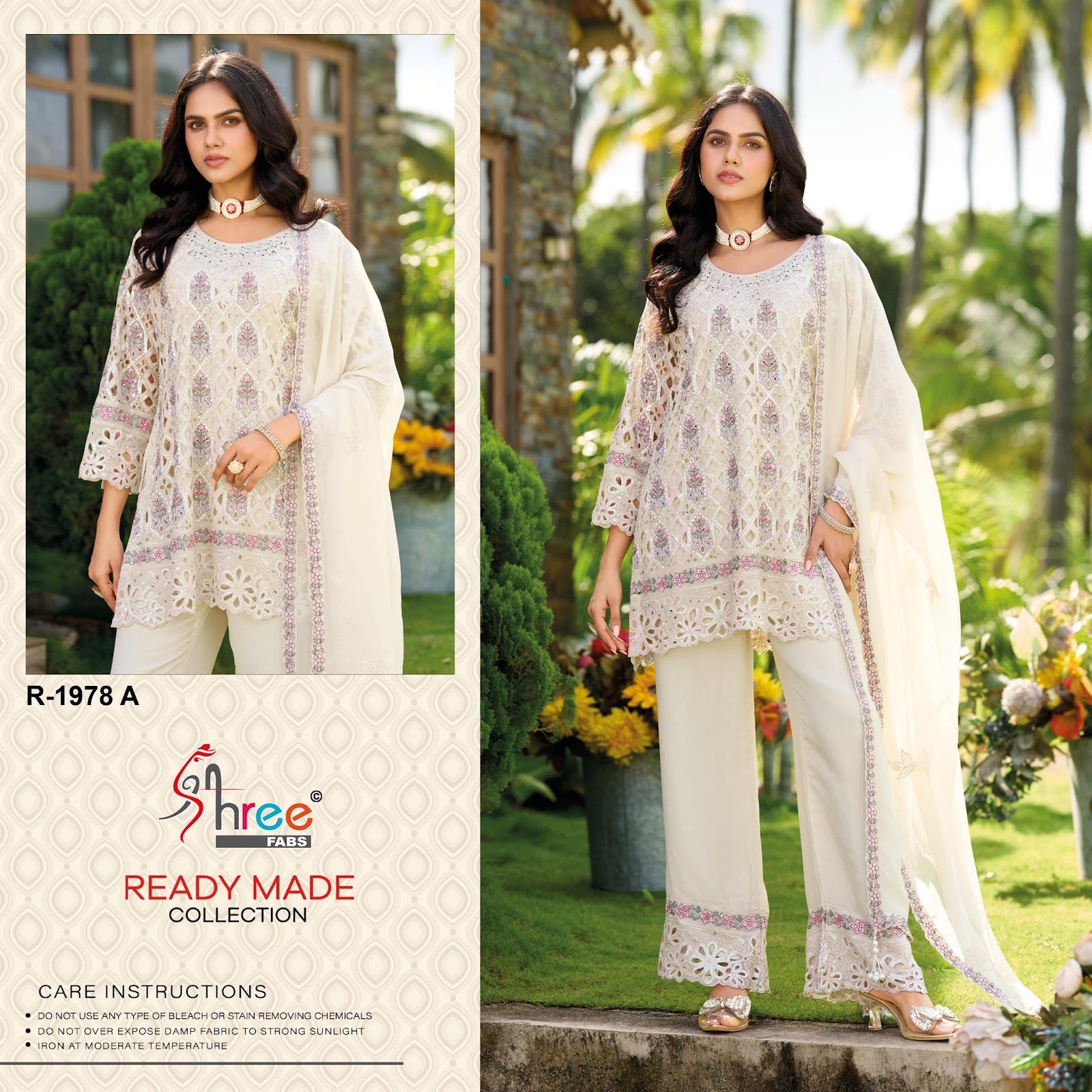 R 1978 Shree Fabs Chinon Pakistani Readymade Suits Supplier India