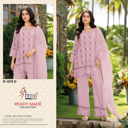 R 1978 Shree Fabs Chinon Pakistani Readymade Suits Supplier India
