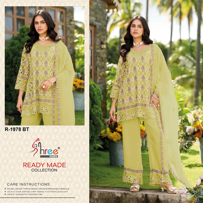 R 1978 Shree Fabs Chinon Pakistani Readymade Suits Supplier India
