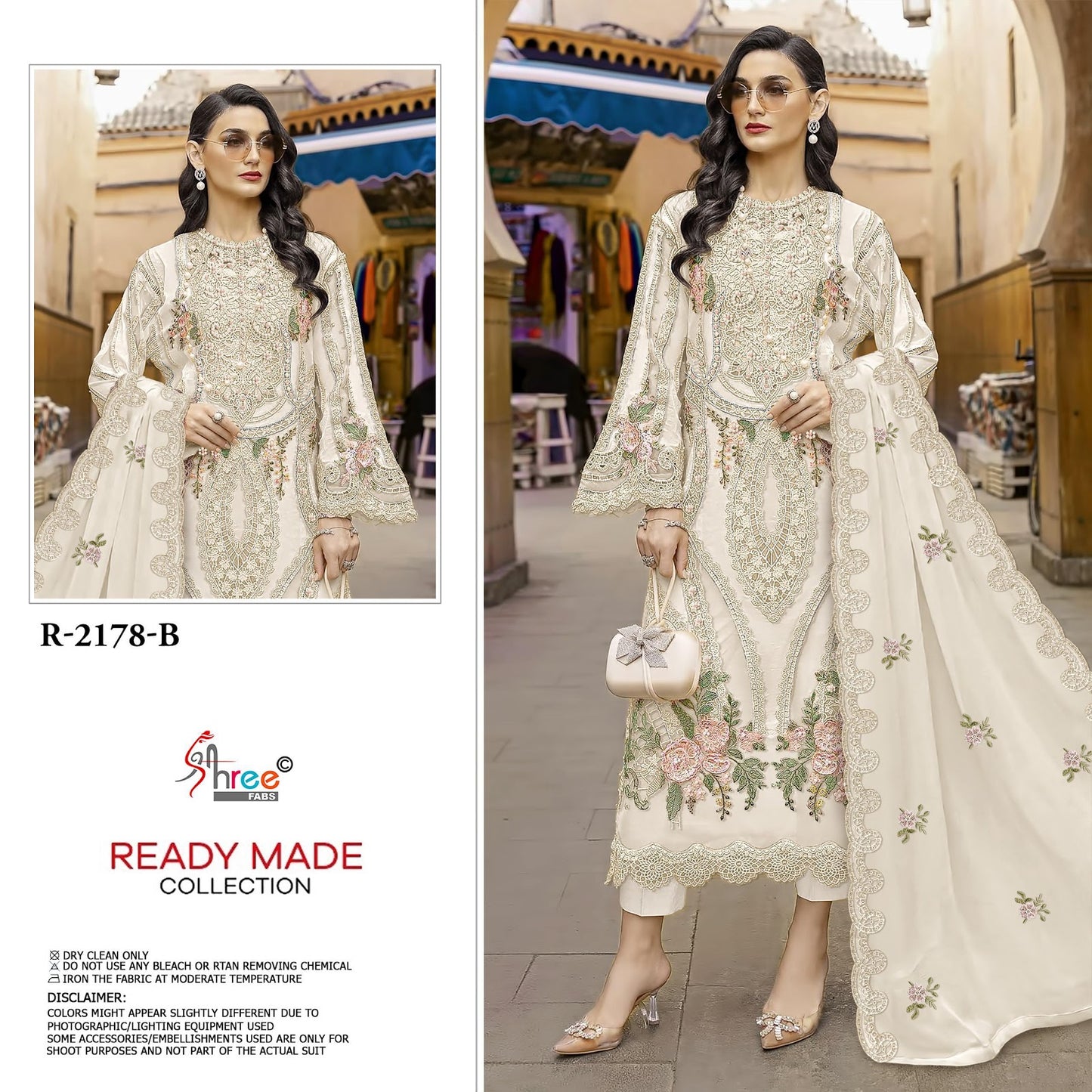 R 2178 Shree Fabs Chiffon Pakistani Readymade Suits Wholesaler Ahmedabad