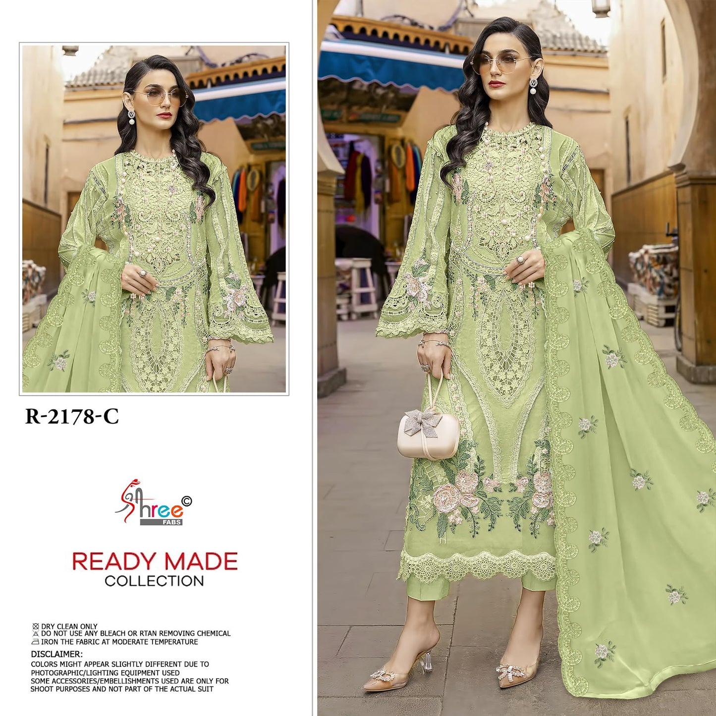 R 2178 Shree Fabs Chiffon Pakistani Readymade Suits Wholesaler Ahmedabad