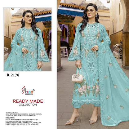 R 2178 Shree Fabs Chiffon Pakistani Readymade Suits Wholesaler Ahmedabad
