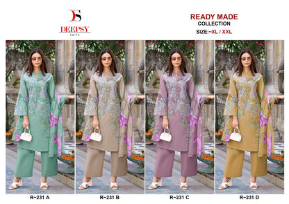 R 231 Deepsy Cotton Pakistani Readymade Suits Wholesale