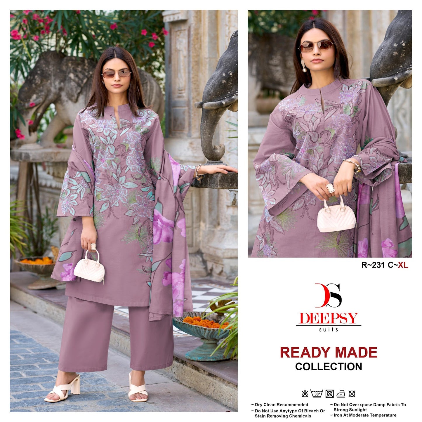 R 231 Deepsy Cotton Pakistani Readymade Suits Wholesale