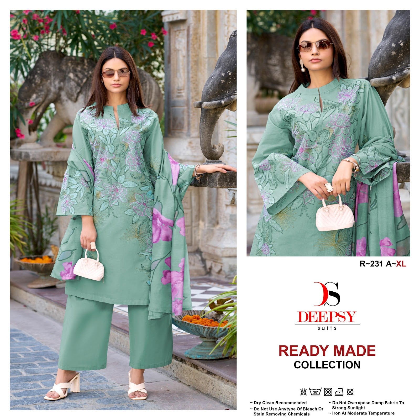 R 231 Deepsy Cotton Pakistani Readymade Suits Wholesale