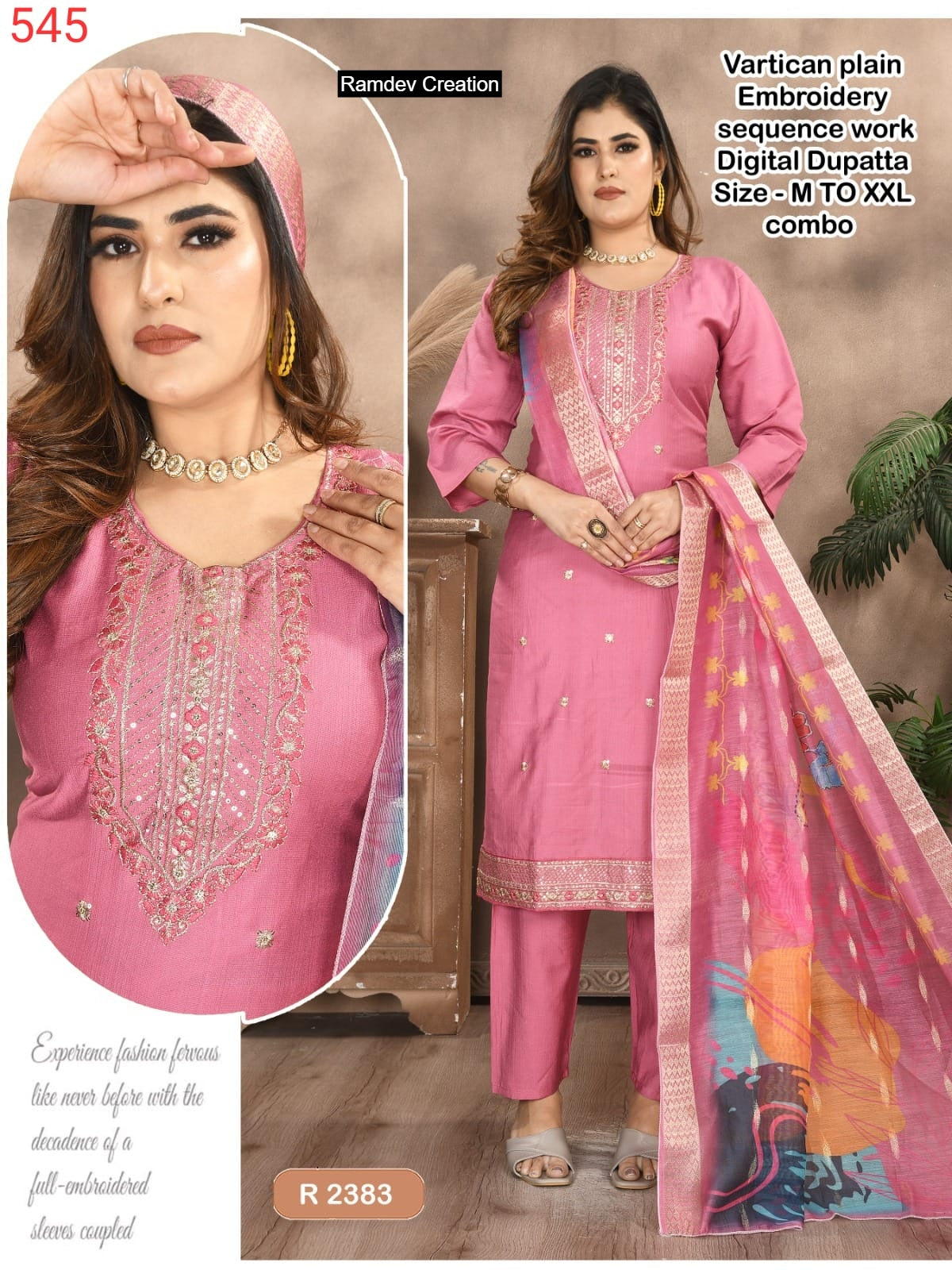 R 2382 To 2389 Ramdev Creation Readymade Pant Style Suits Wholesale Price