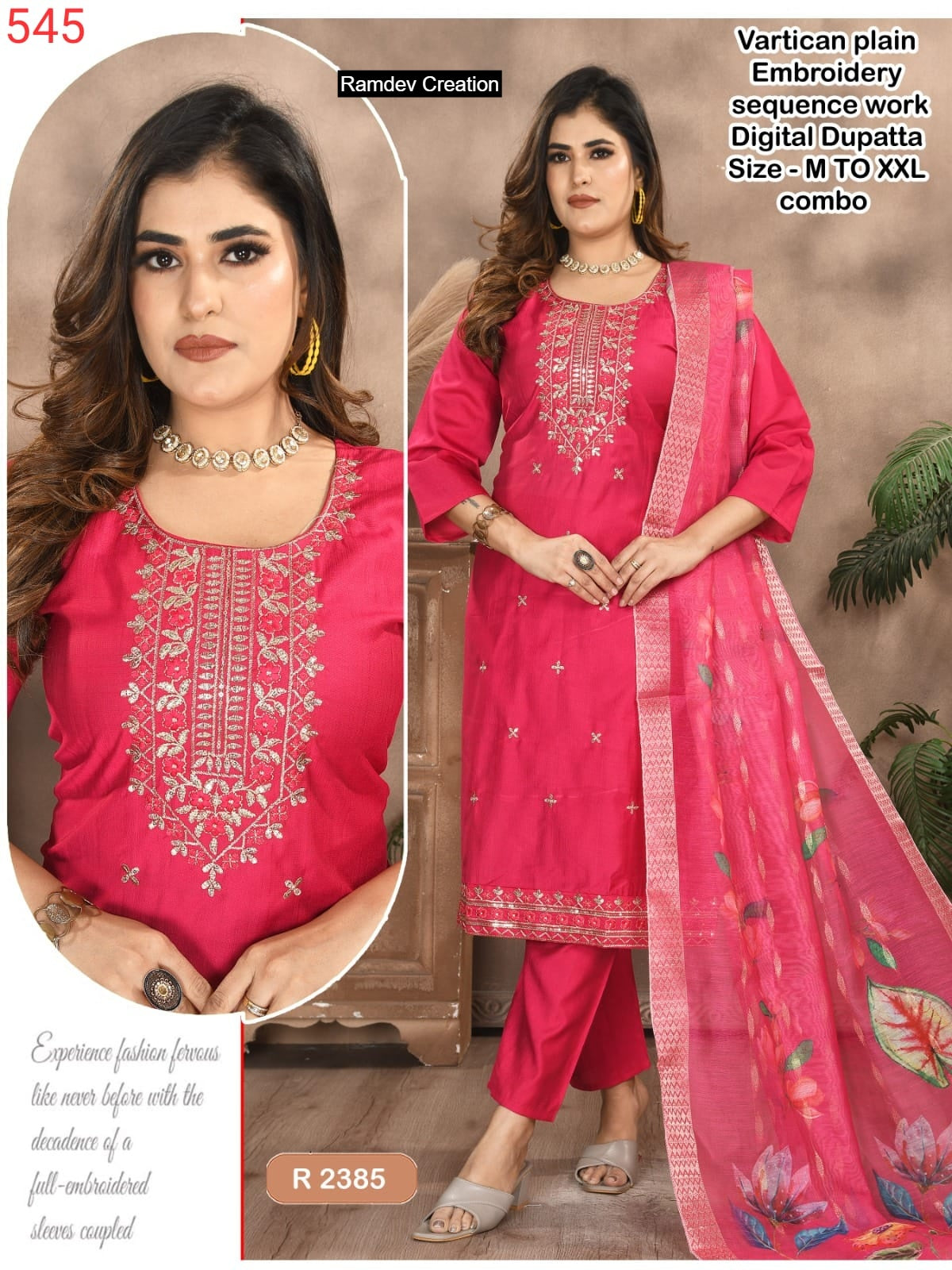 R 2382 To 2389 Ramdev Creation Readymade Pant Style Suits Wholesale Price