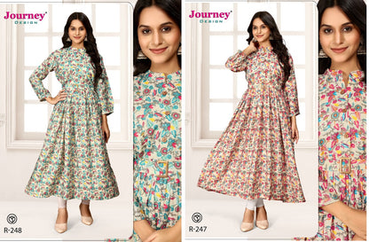 R 247-248 Journey Design Modal Anarkali Kurtis Exporter India