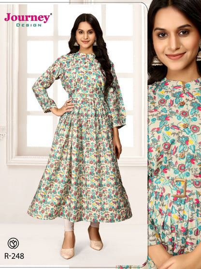 R 247-248 Journey Design Modal Anarkali Kurtis Exporter India