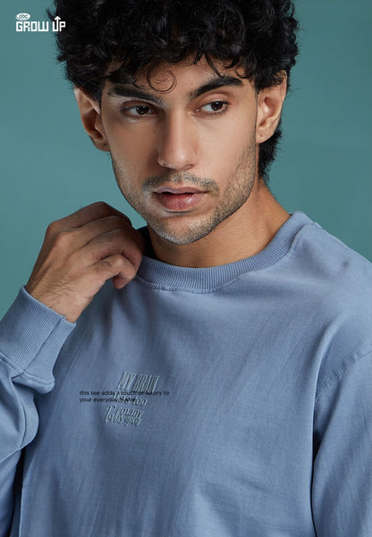 R 303 Full Sleeves Growup Cotton Looper Mens Tshirts Manufacturer Gujarat