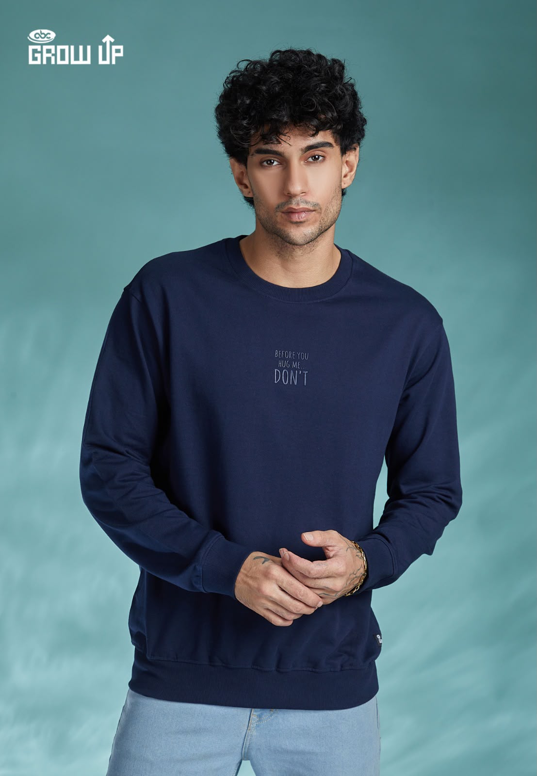 R 303 Full Sleeves Growup Cotton Looper Mens Tshirts Manufacturer Gujarat