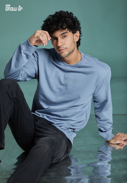 R 303 Full Sleeves Growup Cotton Looper Mens Tshirts Manufacturer Gujarat