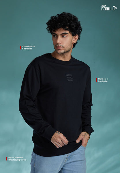 R 303 Full Sleeves Growup Cotton Looper Mens Tshirts Manufacturer Gujarat