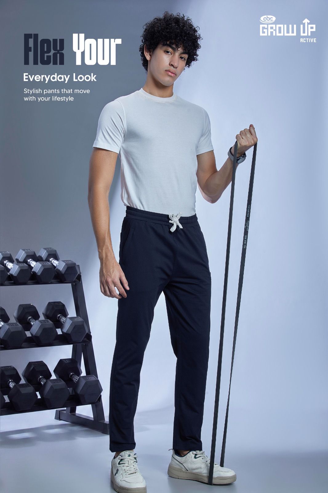 R Tp 001 Growup Cotton Blend Mens Track Pants Exporter