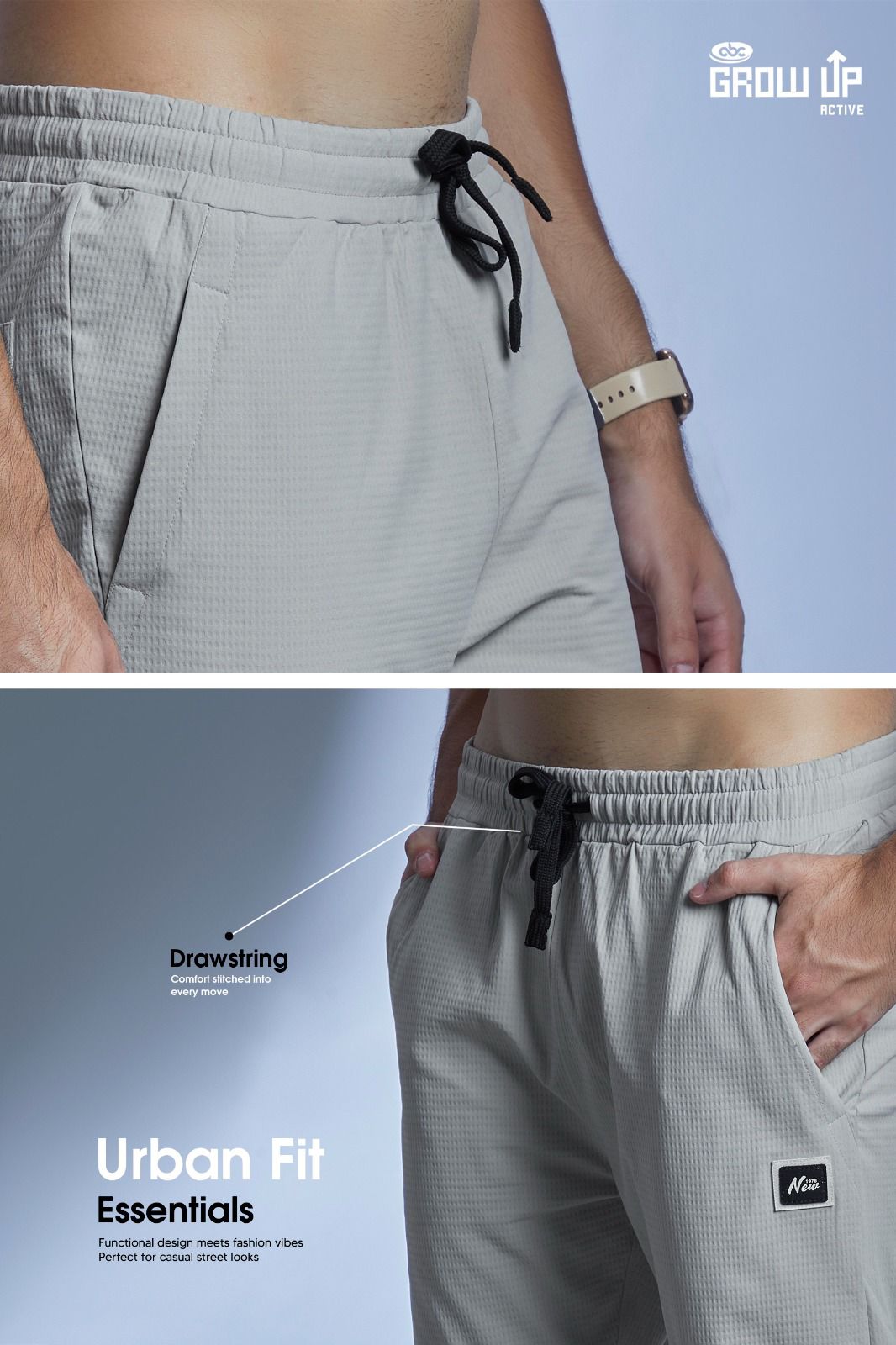 R Tp 001 Growup Cotton Blend Mens Track Pants Exporter