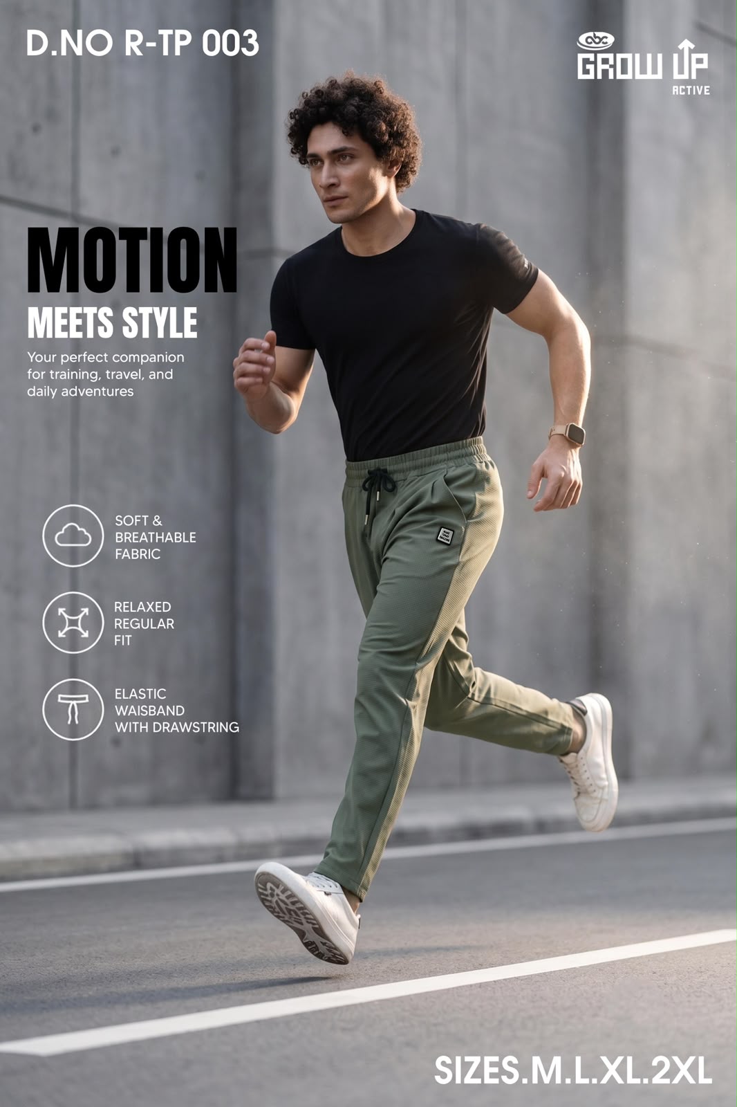 R Tp 003 Imported Growup Knit Mens Track Pants Wholesaler Ahmedabad
