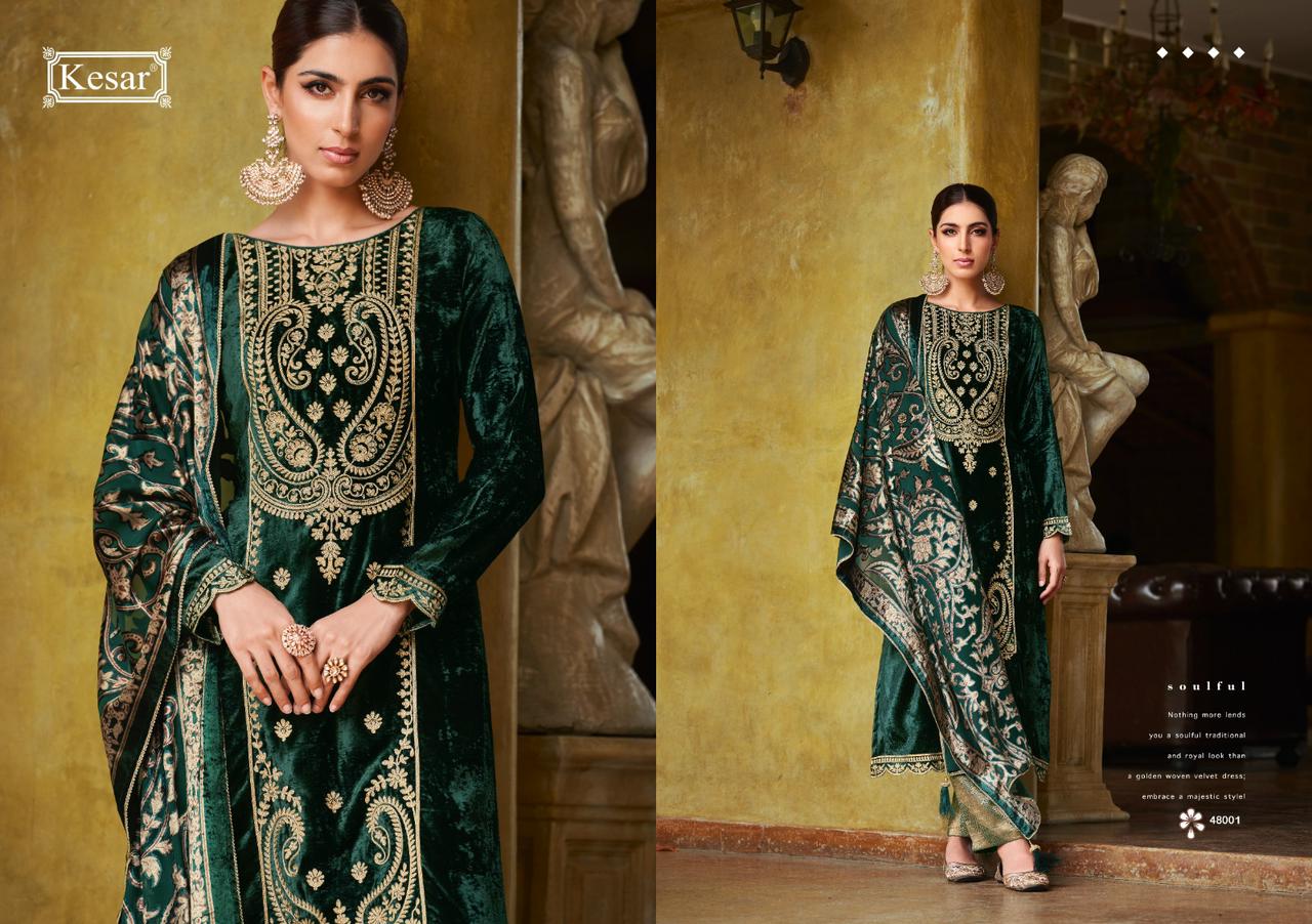 Raabta Kesar Velvet Suits Supplier