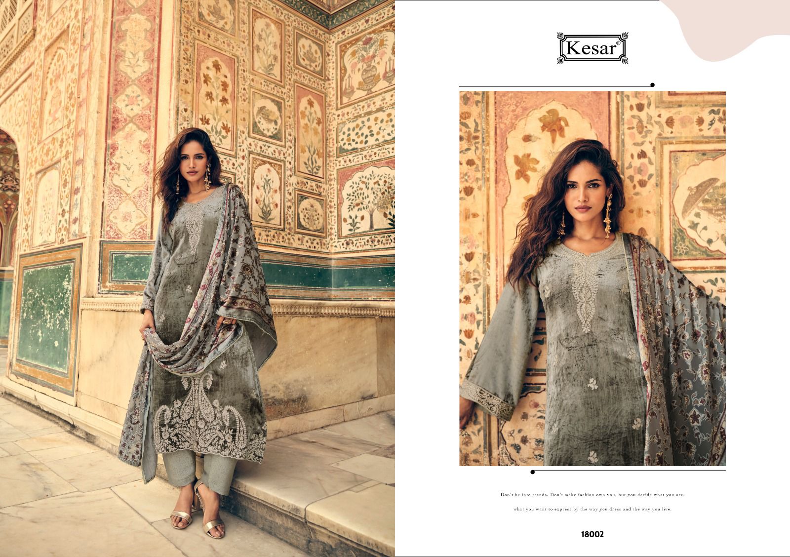 Raabta New Kesar Velvet Suits Exporter Gujarat