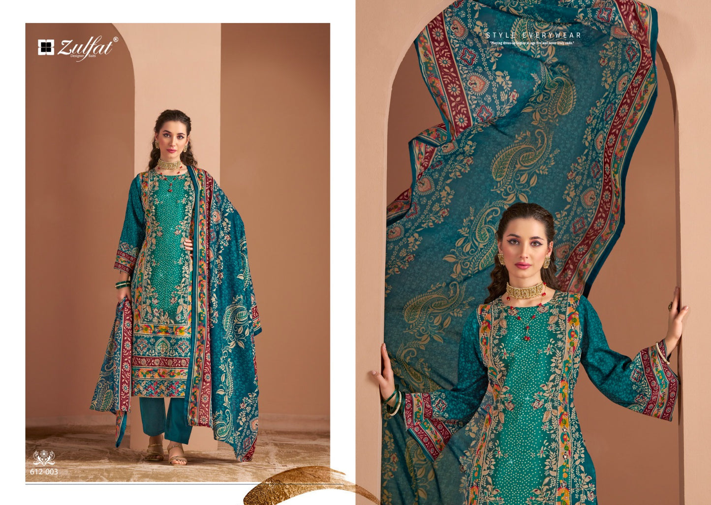 Raabta Vol 3 Zulfat Designer Jam Cotton Karachi Salwar Suits Wholesale Price